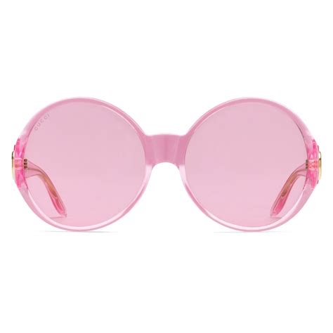 pink round gucci sunglasses|Gucci 50mm round sunglasses.